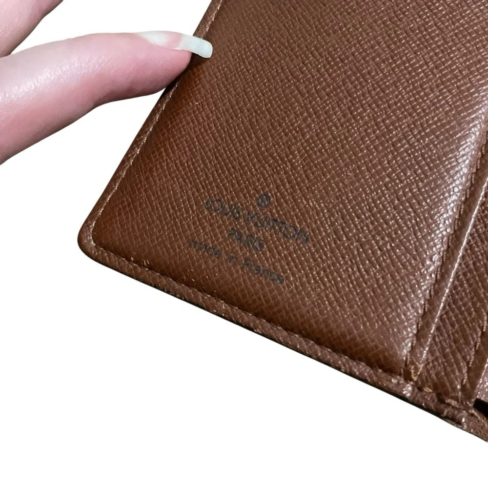 Louis Vuitton Textured Brown Monogram Wallet